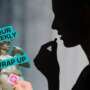 Graphic for “Your Weekly Wrap Up” showing a silhouetted person taking a pill, alongside a cut-out image of Michelangelo’s David and an illustrated hand holding a condom packet.