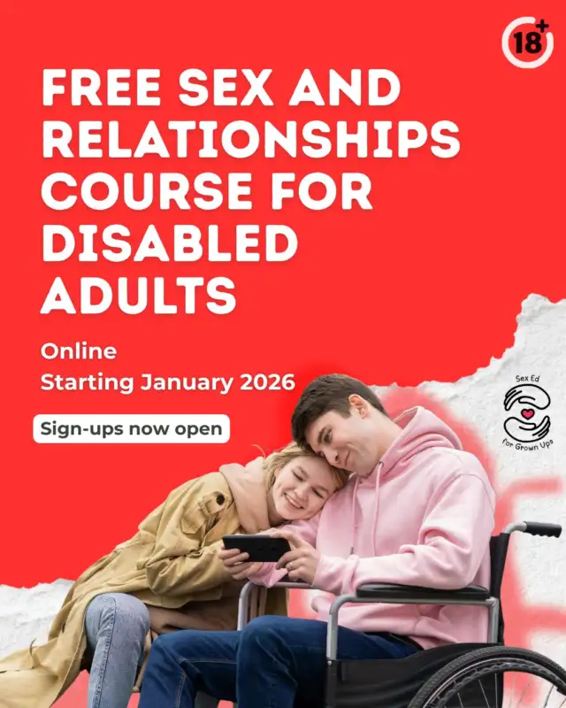 We know many disabled adults missed out on sex and relationships education growing up. Sex Ed for Grown Ups is here to address that. Gently, clearly and without judgement.

This free, disabled-led, 6-week course will begin in January 2026.

You don’t need any previous knowledge.
You can take breaks anytime.
Carers/support workers are welcome.

If you’d like to join the group or ask questions, contact us at:

📧 sexedforgrownups@pillowtalk.scot
📱 07312 100504 (Mon–Wed)

Everyone deserves sex ed that supports them to feel confident, informed and safe. Find out more about this course, and get in touch with us, at the link in bio.

#DisabilityScotland #AccessibleEducation #DisabilityRights #WhatsOnGlasgow #GlasgowEvents