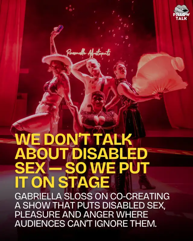 “Yes, we fuck.”

Disabled people are still too often excluded from stories about intimacy or reduced to pity, fetishisation, or “inspiration”. But as playwright Gabriella Sloss (@gabriellasloss) writes, that absence doesn’t reflect reality. It reflects stigma.

In our latest, Gabriella takes us inside (We indulge in) a bit of roll play — a @boptheatre production she worked on that puts disabled sex, pleasure and rage centre stage. From OnlyFans to sex clubs, the show explores what it means to be told everyone is welcome, while still being shut out in practice.

And what it means to insist, loudly and unapologetically, on being seen as sexual.

👇🏼 Comment “roll” to get the article straight to your DMs, or head to the link in bio to read the full piece.