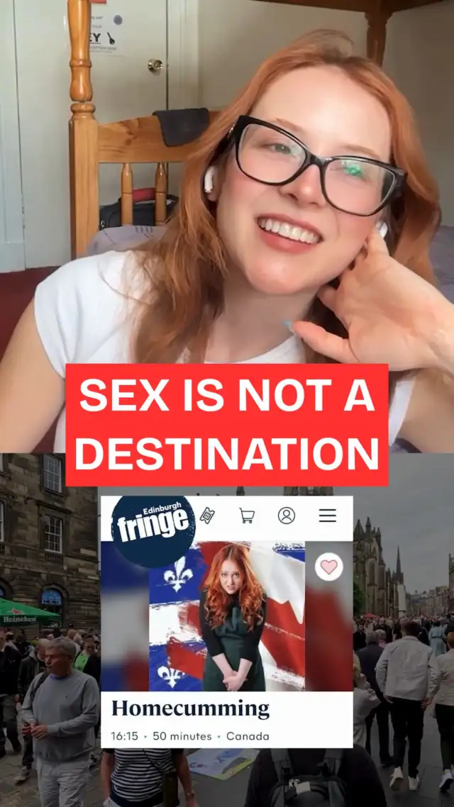 “Sex is not a destination. It’s a journey.”

We sat down with writer, performer and producer Magalie Rouillard-Bazinet (@iammagalie) to talk about her show Homecumming, where she turns heartbreak, lost orgasms and a painful chapter of her life into a dark comedy where tears can turn to laughter on a dime.

In our Q&A, Magalie talks about letting go of orgasm as the ultimate goal of sex, finding happiness within yourself, and what it means to revisit painful experiences once you’ve healed from them.

You can read what she shared with us at the link in bio 🎭 Homecumming is running at Edinburgh Fringe until 16 August.

#edinburghfringe #edinburghfestivalfringe #edinburghfringe2026